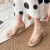 Import Slip-on sandals new medium sandals women wear thick heels from China