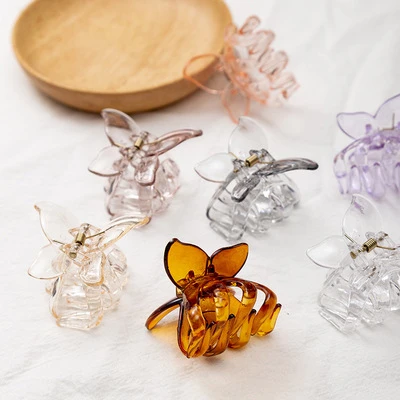 Small Butterfly Clamp Simple Mori Girl Acrylic  hair jaw clips hair accessories clips factory
