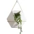 Import Small Geometric Hanging Pot Ceramic Planter flower Pot for Indoor Wall Decor from China