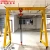 Import Small mini 500kg 1 2 3 5 ton mobile portable gantry crane price with electric chain hoist from China