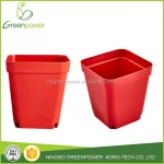 Small square Flower pot Mini Gardening Plastic Nursery Pots Square Flower Bonsai Planter Pots