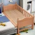 Import Solid wood crib boy single bed widened Mosaic big bed girl princess bed with guardrail small crib from China