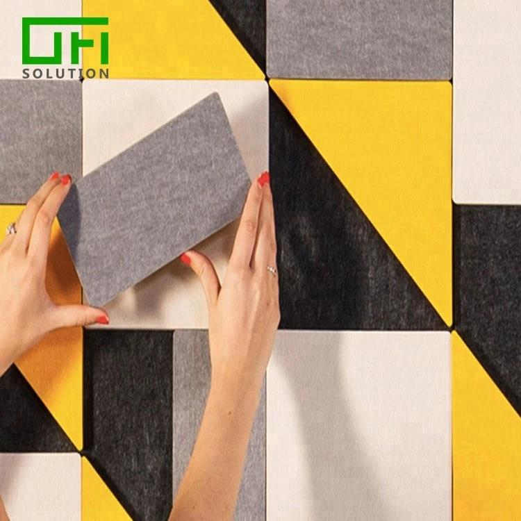 Sound Proof Flame Retardant  Recycle Material PET Felt 100% Polyester Acoustic Panel