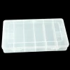 SPC105 EVEREST 208 * 119 * 33 mm Clear Storage Container with Removable Compartments Plastic Organizer Box