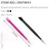 Special Tweezers for Nail Accessories Stickers with Silicone Press Head