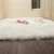 Import Square shape pure white sheepskin household faux fur rug from China