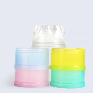 Stackable Formula Dispenser Food Containers Baby Milk Powder Storage Box With Dust Cover
