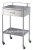 Import Stainless Steel 304 Hospital Instrument Trolley 2 Level with Rails from China
