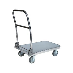 Stainless Steel High Quality Heavy Duty with TPR Caster SUS Hand Truck Trolley Cart Platform Truck
