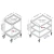 Import stainless steel hospital medical trolley metal furniture from China
