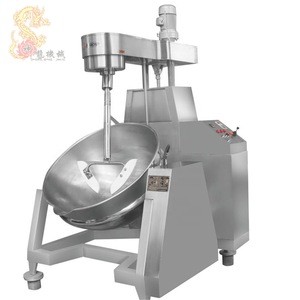 stainless steel steam jacketed kettle cooker and mixer cooking machine with mixer