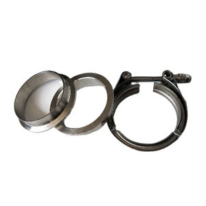 stainless steel  v band exhaust clamp hose clamps with Flanges Kits
