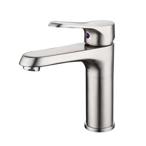 Standard SUS Stainless Steel Bathroom Wash Basin Faucet Cheap Hot Cold Water Mixer Tap Quality Bathroom Accessory Vanity Faucet
