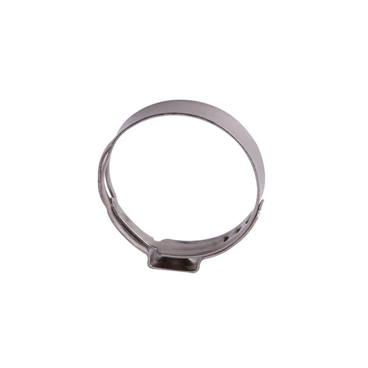 Stepless Swivel Stainless Steel Single Ear Hose Clamp 1&quot;-2&quot;sizes clips