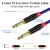 Import Stereo Auxiliar Extension 6.35mm Male to Male Jack 6.5mm Guitar Speaker Audio Aux Cable from China