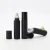 Import Stock products matte frosted black essential oil glass deodorant roll on bottle with metal roller ball from China