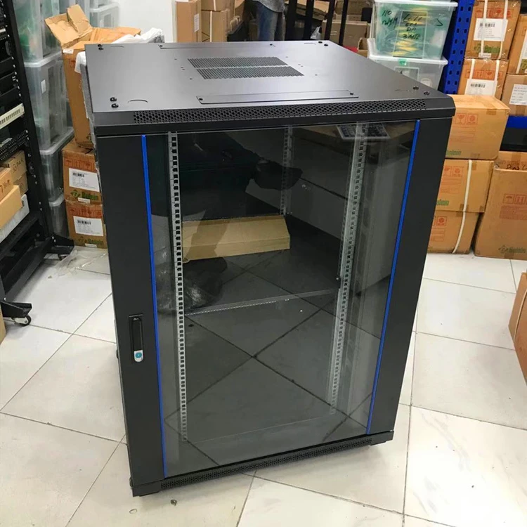Stock SPCC 19in 800 1000 Network Enclosure 22U Floor Stand Data Center Server Rack Cabinet