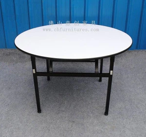 Strong round table steel frame hotel table YC-T01P