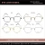 Import Stylish Look Deep Gold Titanium Eyeglasses Frames from South Korea
