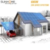 Sunhome 6KW 6000w solar home system on grid power top rating china energy for from SUNHOME