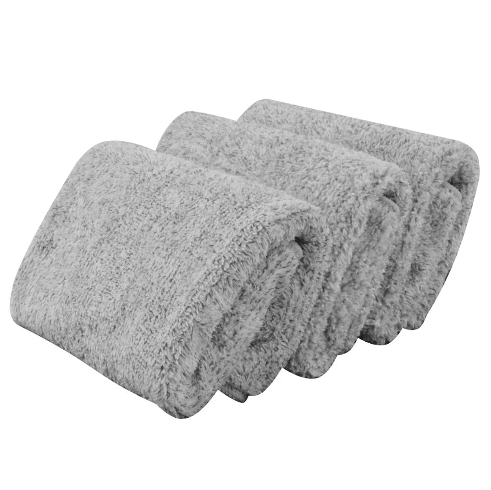 Sunland 100% Bamboo Charcoal Fibre Fiber Baby Hair Bath Towel