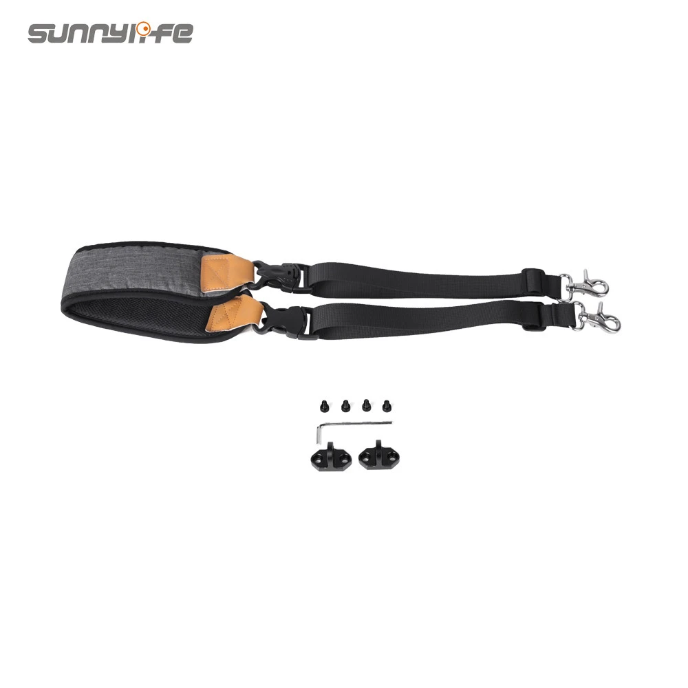 Sunnylife accessories Dual Hook Strap Stress Reliever Shoulder Belt Lanyard for RS 2/RSC 2/Ronin-S/Ronin-SC