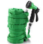 Super Strong Construction - 3/4" Solid Brass Fittings&Shut-Off Valve 8 Function Spray Nozzle shrinking garden hose cart