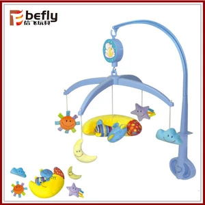 Sweet softtextile baby musical hanging toys crib mobile