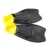 Import Swim Training Fins Comfortable Silicone Swimming Flippers Short Blade Build Leg Strength Black Yellow from China