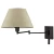 Import Swing Arm Latte Mocha Fabric Shade 3-Way Cord Covers  Wall Lamp from China