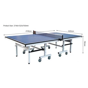 SZX Standard size indoor professional table tennis table folding with removable casters for competition