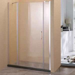Tempered Glass 6mm Aluminum Pivot Sliding Bathroom Shower Glass Door