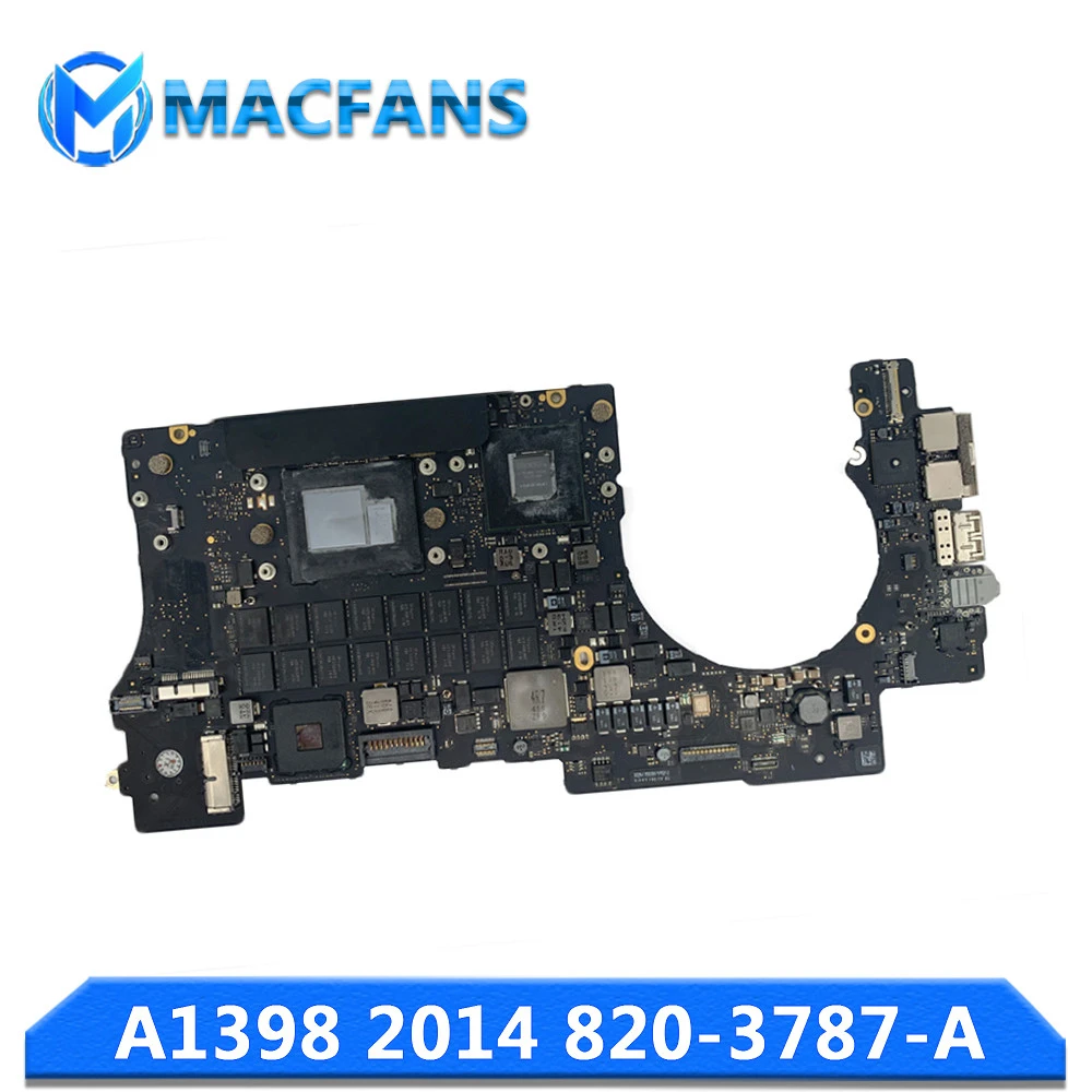Tested A1398 Motherboard for Macbook Pro Retina 15" A1398 Logic Board 2.3/2.6/2.8GHz 16GB A1398 Motherboard 820-3787-A 2013 2014