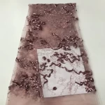 The latest hot Manual workers  and sequin embroidery  tulle lace fabrics