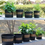 Thickening PP resin round flower pot 1/2/3/5 gallons basin plastic flower pots