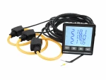 Three-phase energy meter remote ethernet 96x96 3pcs flexible CT Rogowski coils Made in Italy Power Meter