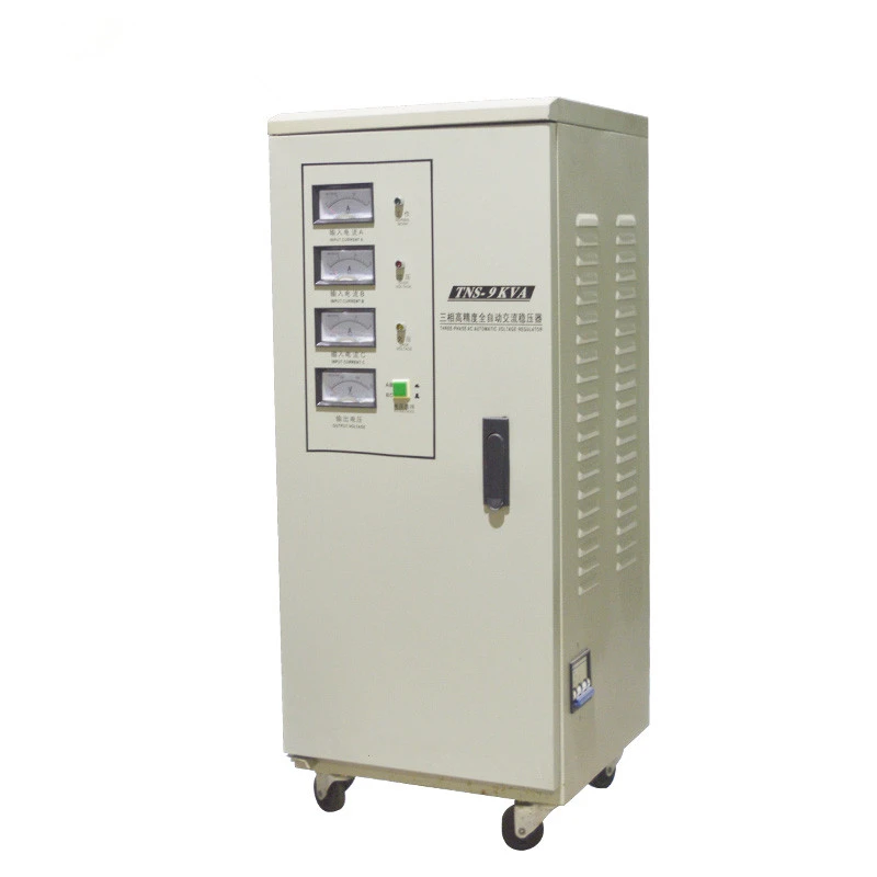 Three Phase High Precision Automatic AC Voltage Stabilizer 9KVA Voltage Regulator