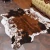 Import Top Quality faux fur White and brown cowhide rug Artificial cow fur large carpet from China