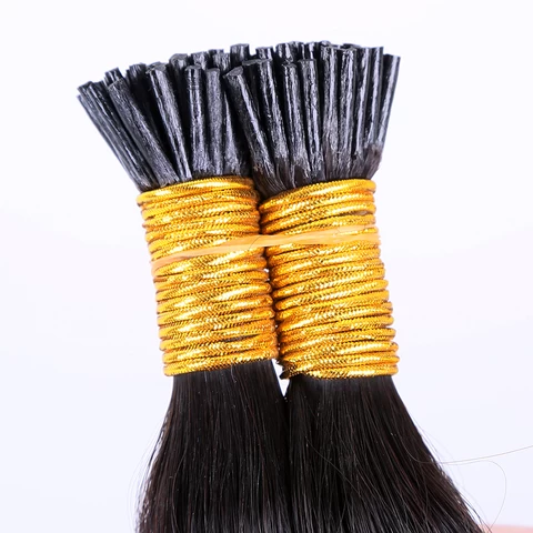 TopElles New good quality double drawn i tip hair extension 1g/strand keratin i-tip hair extensions