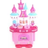 Toy Tableware Set With Lights And Sounds Castle-shaped Little Hearth Kitchen Toys For Play House Educational Toy For Wholesale