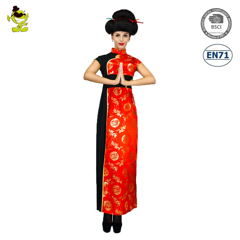 Traditional Chinese Dress With Chinese Pattern Carnival Party Clothing Cosplay Chinese Women Costume