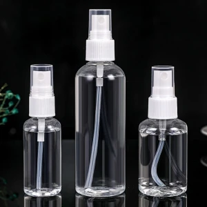 transparent pet bottle scrap wholesale 10ml-100ml plastic spray soap dispenser pump bottles