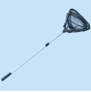 Triangle net pocket fishing net,can be folded with extensible handle