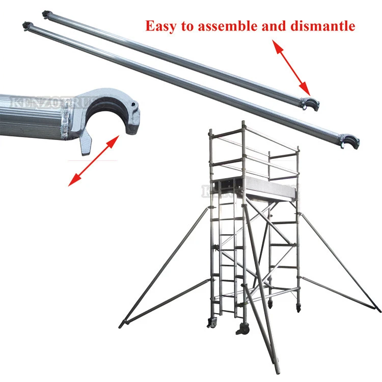 TUV Certificated Building Mobile Aluminum Scaffolding Tower for Sale