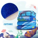 Ultra-Absorbent Microfiber Beach Towel Rapid-Drying Luxuriously Soft Large Lightweight Versatile Square Scarf Handkerchief