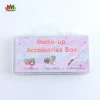 Unicorn makeup brushes set with mirror and glitter portable plastic box