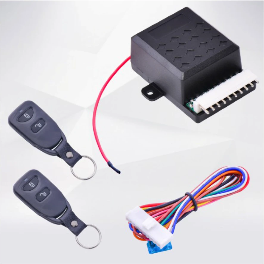 universal car alarm and keyless entry system with central locking system