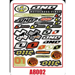 Universal Motorcycle Stickers For Yamaha Kawasaki Suzuki Honda Motor-Cross Sticker sponsors Logo Helmet Stickers #A8002