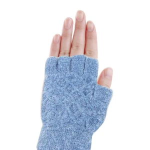 USB Heated Mitten Warm Soft Half Finger Gloves for Unisex Winter Winter warm gloves Mobile power heating gloves