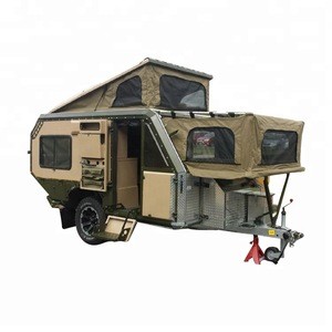 Utility ATV Car Cargo Box Folding Tent Trailer